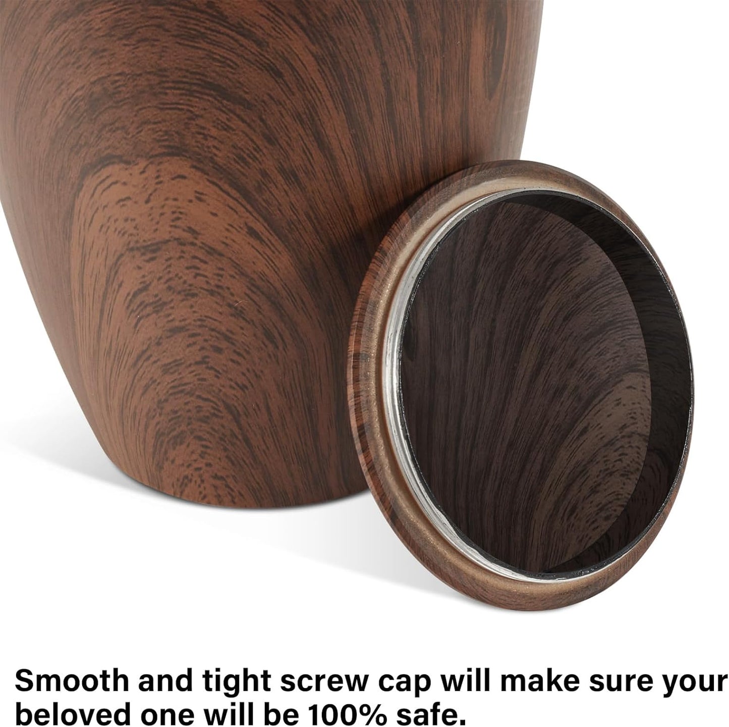 Memorials Urns for Human Ashes Adult - Wood Grain